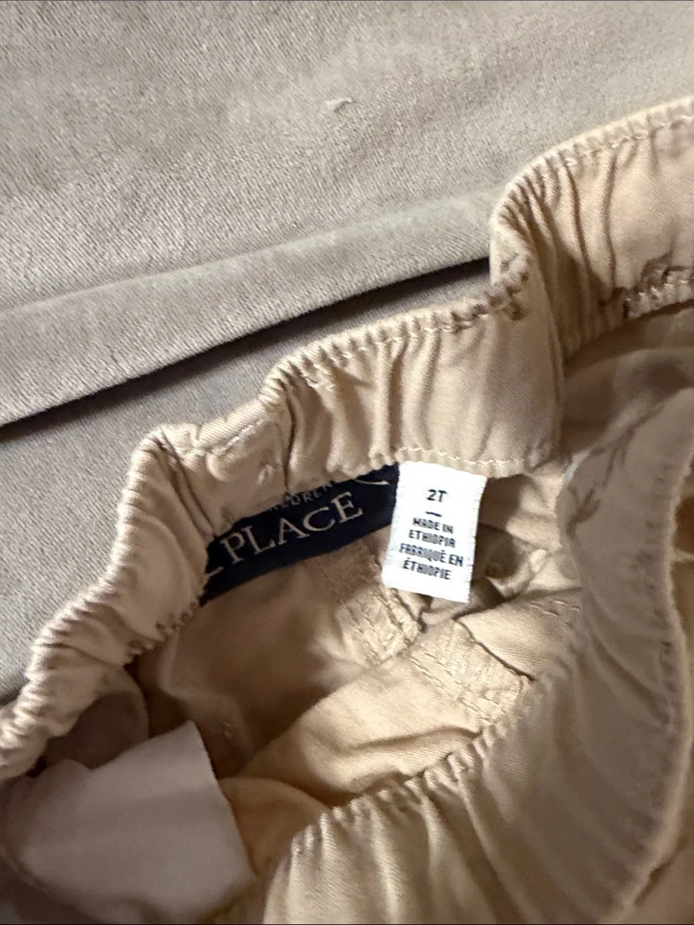 The Children's Place Beige Elastic-Waist Toddler Shorts